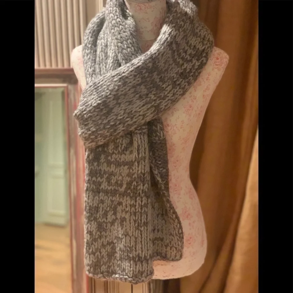 Michael Stars Chunky Knit Scarf in Galvanize​​​​​​​​​ - Picture 6 of 6